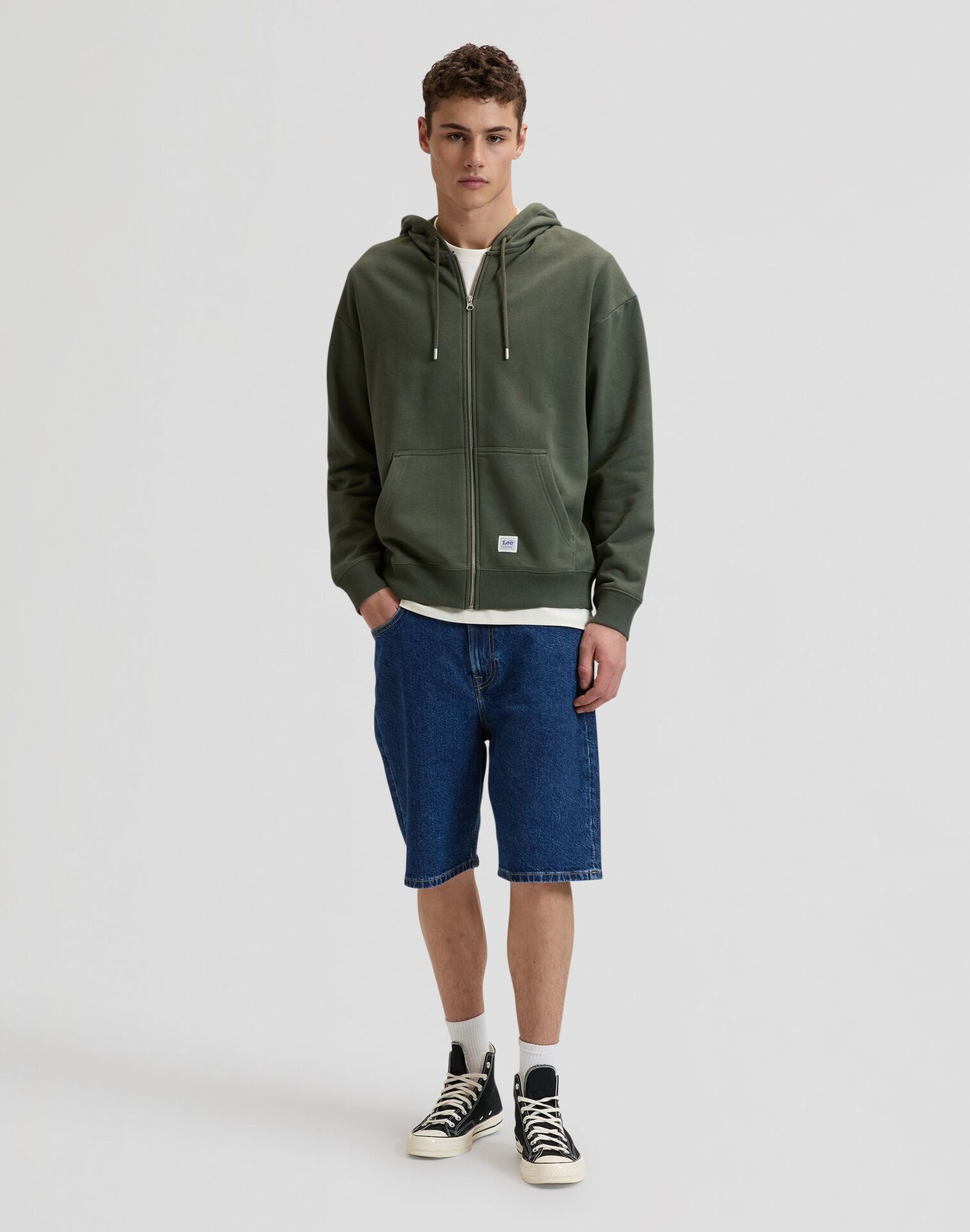 WORKWEAR FULL ZIP OAK MOSS - FELPA 112378765 . LEE 