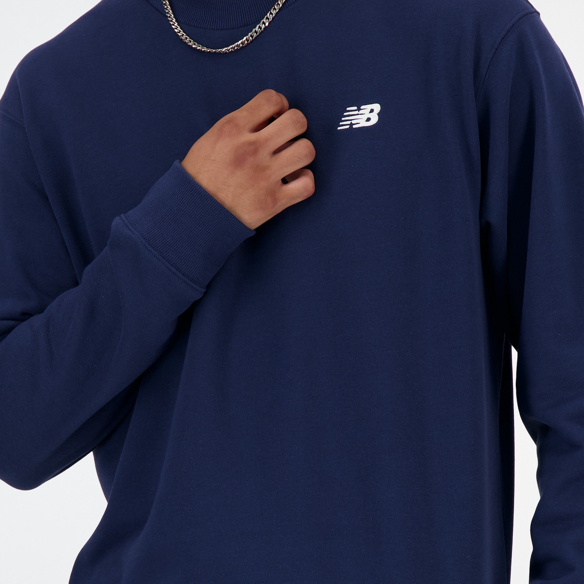 SPORT ESSENTIALS FRENCH TERRY CREW - FELPA MT41507NNY . NEW BALANCE 