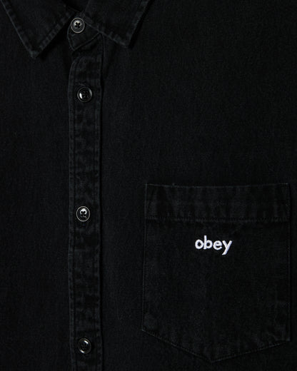 OWENS DENIM - CAMICIA 22MC0001728 -FBL OBEY 