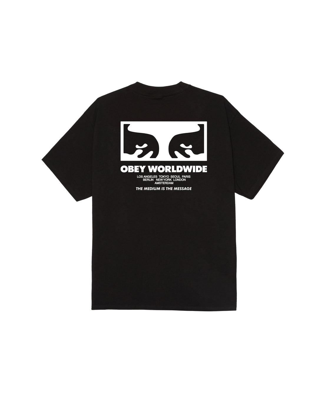 THE MEDIUM IS THE MESSAGE - T-SHIRT 22MC0001754 -BLK OBEY 