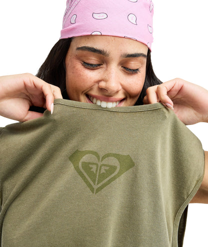 CRYSTAL SEA - T-SHIRT ERJZT06083 -GLD0 ROXY 