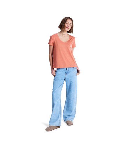 LAGUNA GREEN V NECK - T-SHIRT ERJZT06084 -MLN0 ROXY 