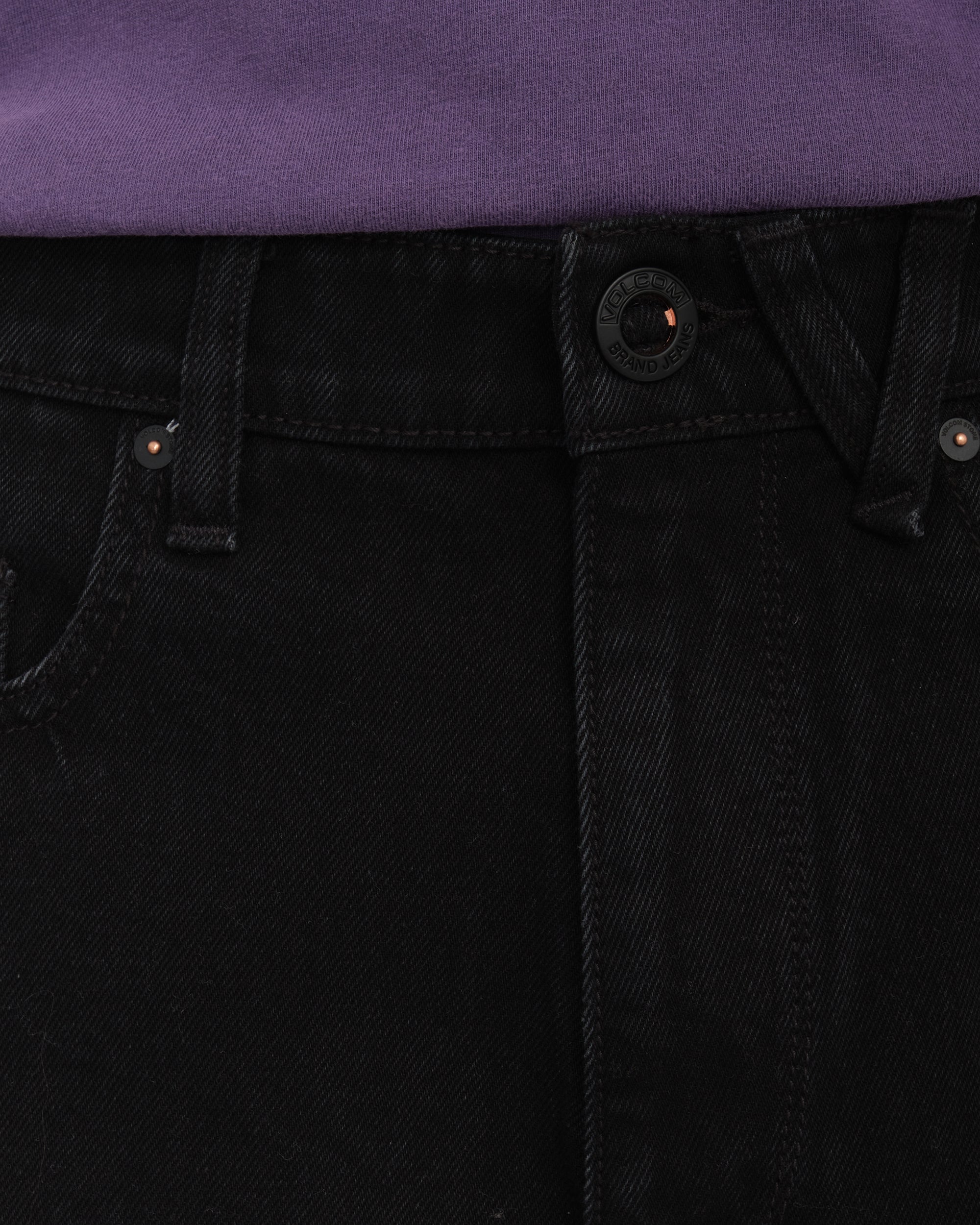 BILLOW DENIM 22 - SHORTS A2012609 _BLK VOLCOM 