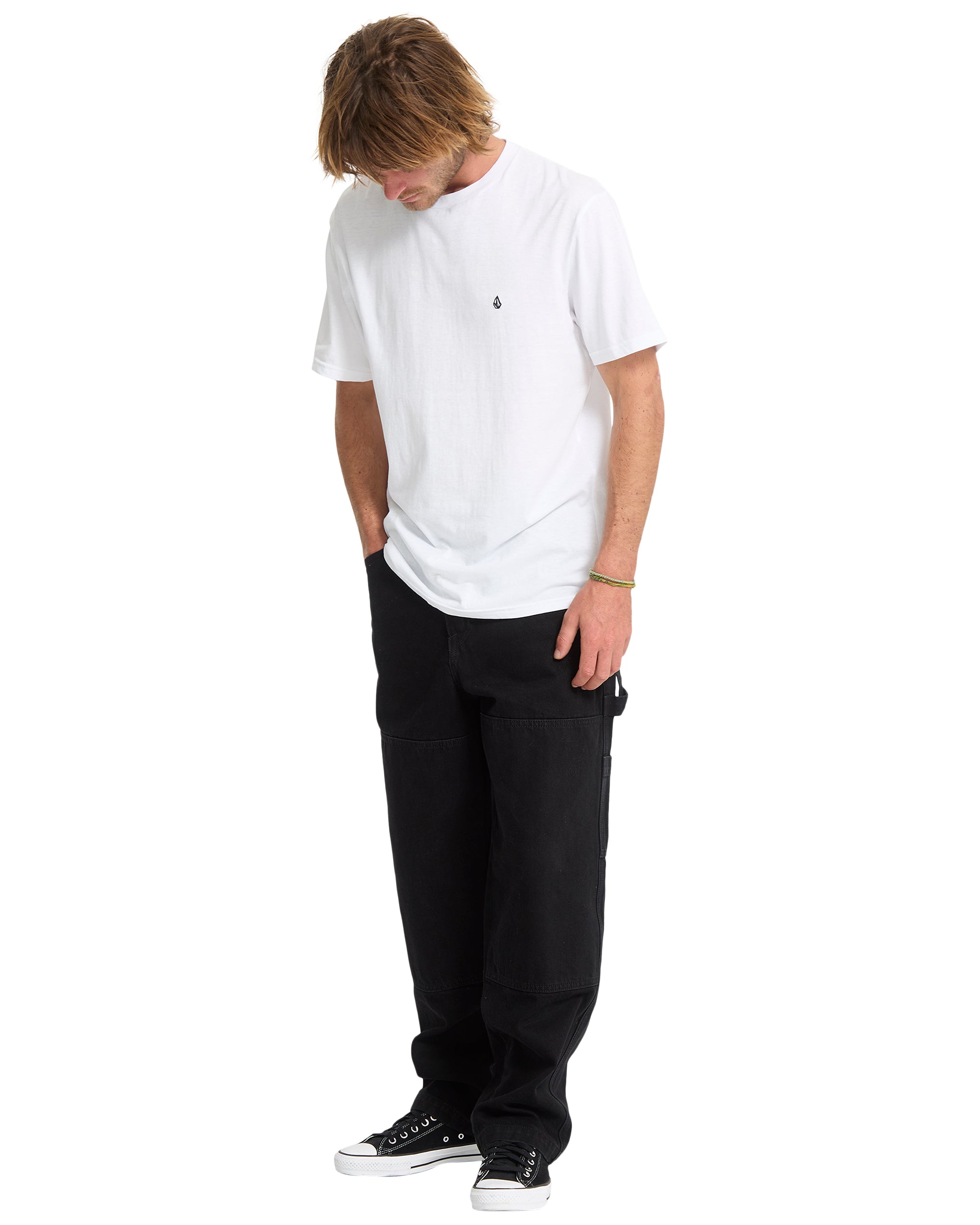 STONE BLANKS - T-SHIRT A3512665 _WHT VOLCOM 