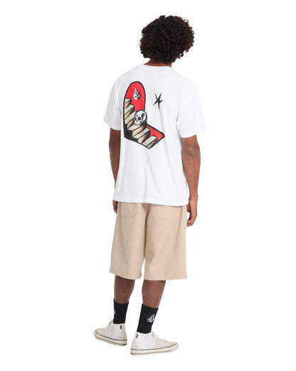 FA SETH CONBOY - T-SHIRT A4312672 _WHT VOLCOM 