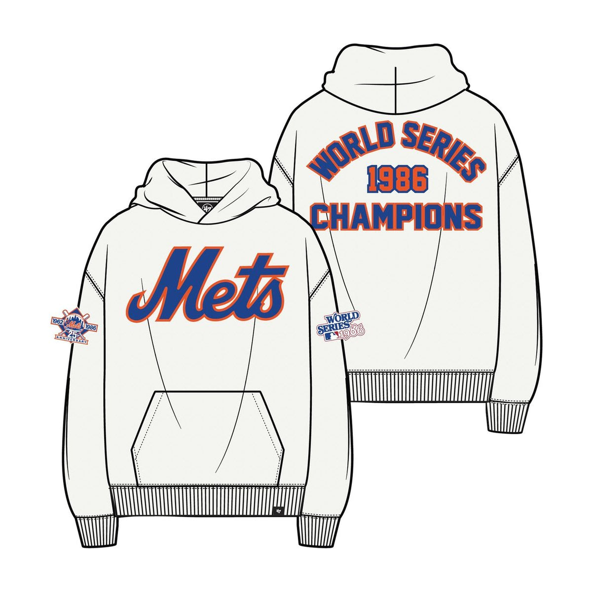 86 METS FOUNDATION NEW YORK METS - FELPA 15126311 . 47 BRAND 