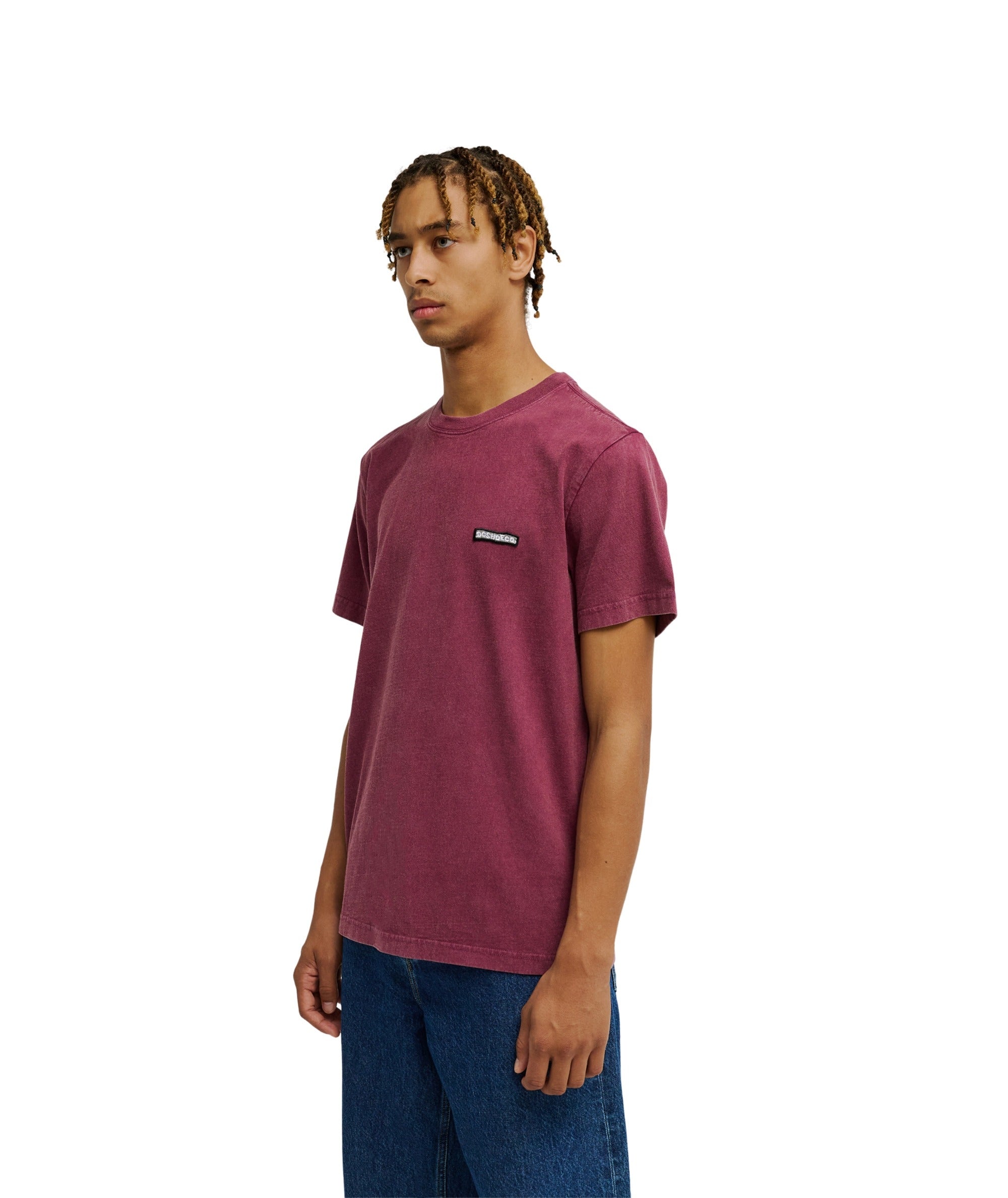 PATCH IT WASHED - T-SHIRT EDYKT03557 -RSN0 DC 