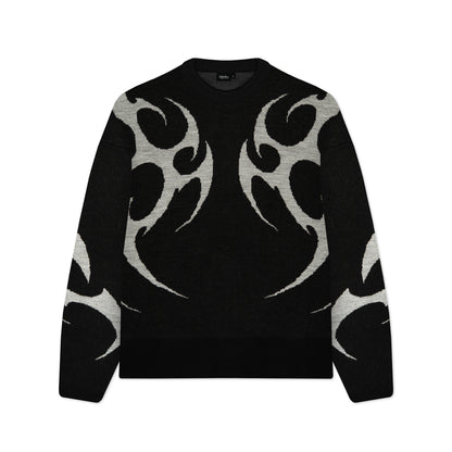 SPIKES BOXY SWEATER - MAGLIA SV1259-KJ -01 DOLLY NOIRE 