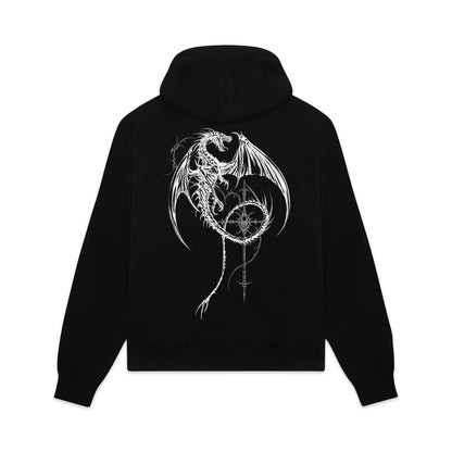 OCCULT DRAGON HOODIE - FELPA SW1312-GQ -01 DOLLY NOIRE 