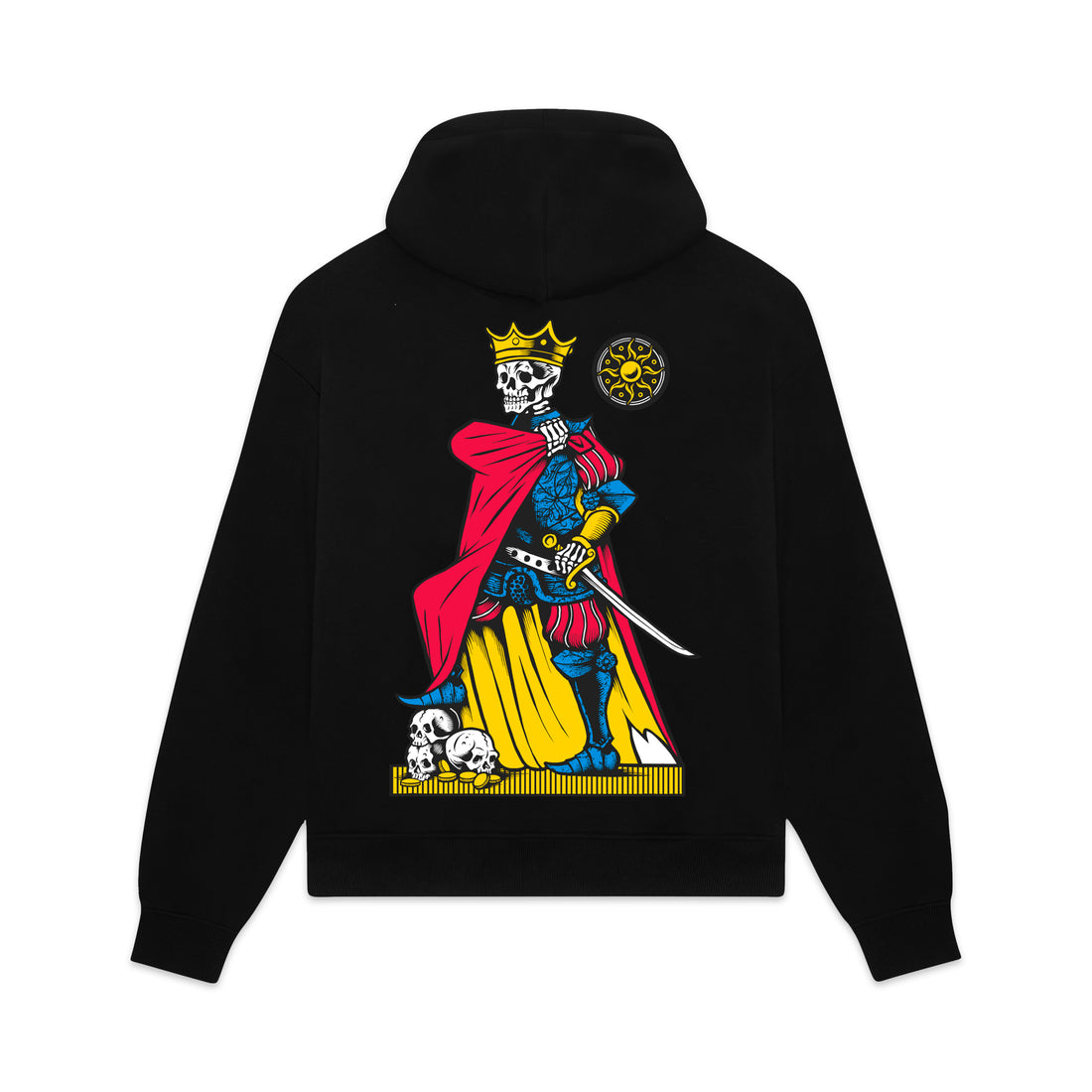 RE DI DENARI - NAPOLETANE HOODIE - FELPA SW1365-GQ -01 DOLLY NOIRE 