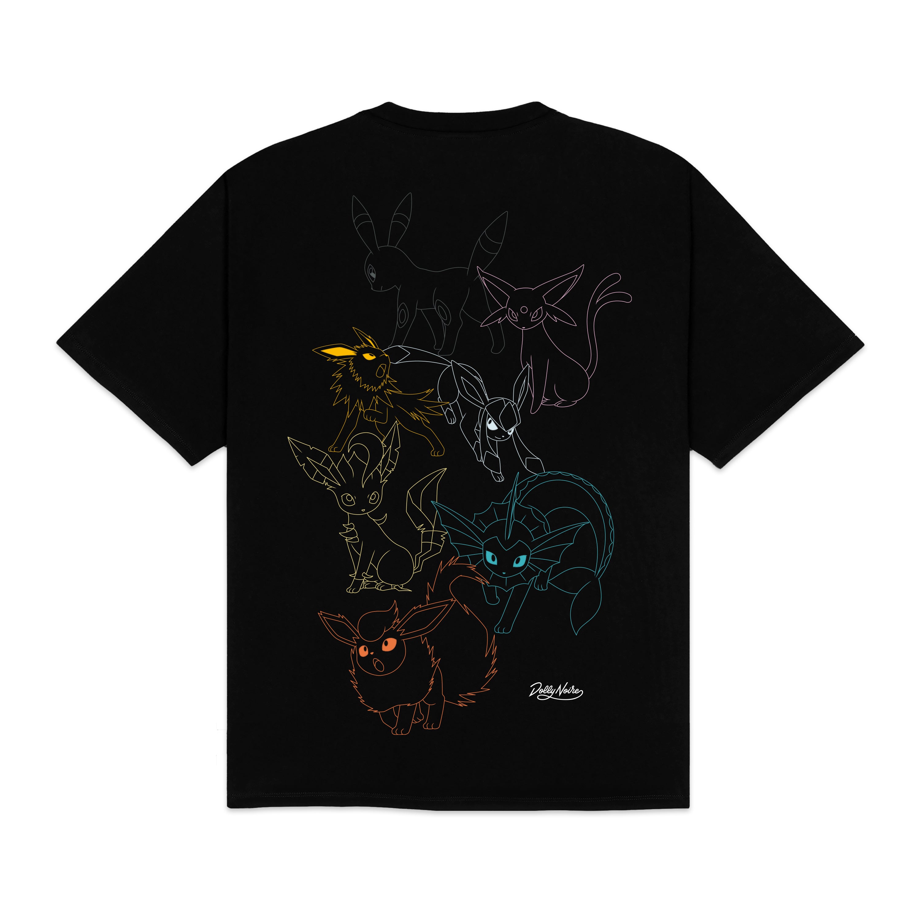 EEVEE EVOLUTION TEE - T-SHIRT TS1345-T4 -01 DOLLY NOIRE 