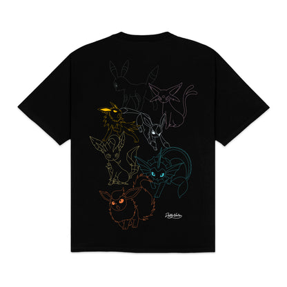 EEVEE EVOLUTION TEE - T-SHIRT TS1345-T4 -01 DOLLY NOIRE 