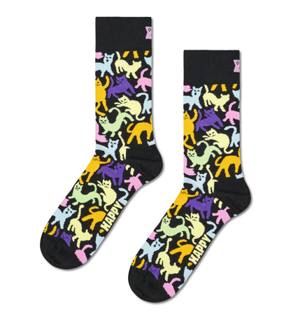 CAT - CALZE 87US0001817 -BLACK HAPPY SOCKS 