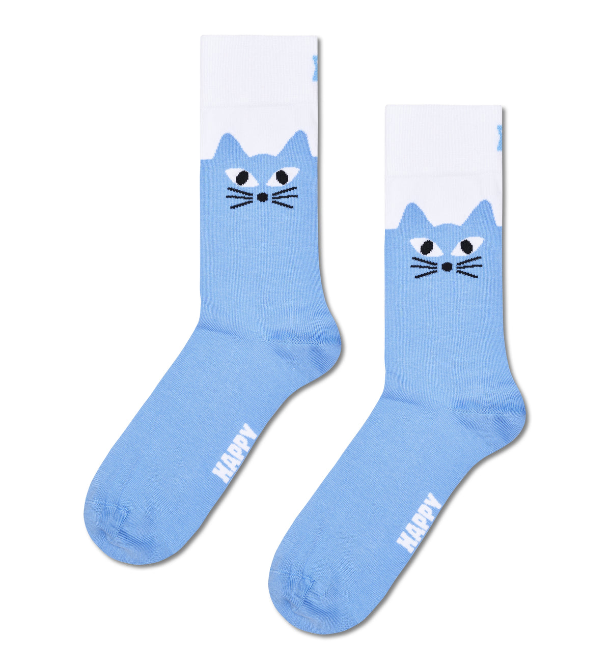 BIG CAT - CALZE 87US0001818 -LIGHT BLUE HAPPY SOCKS 