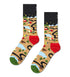 CAMPING - CALZE 87US0001841 -BEIGE HAPPY SOCKS 