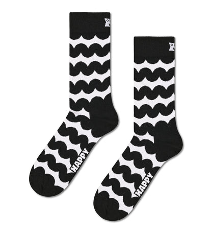 WOBBLY STRIPE - CALZE 87US0001869 -BLACK HAPPY SOCKS 