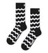 WOBBLY STRIPE - CALZE 87US0001869 -BLACK HAPPY SOCKS 