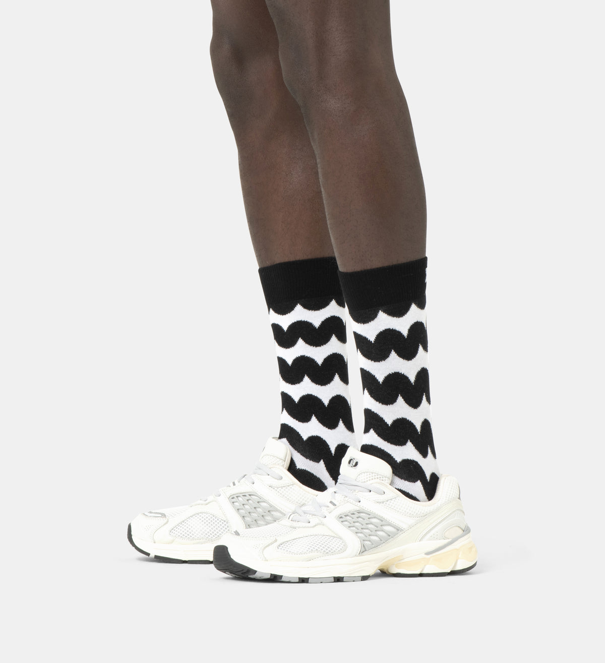 WOBBLY STRIPE - CALZE 87US0001869 -BLACK HAPPY SOCKS 