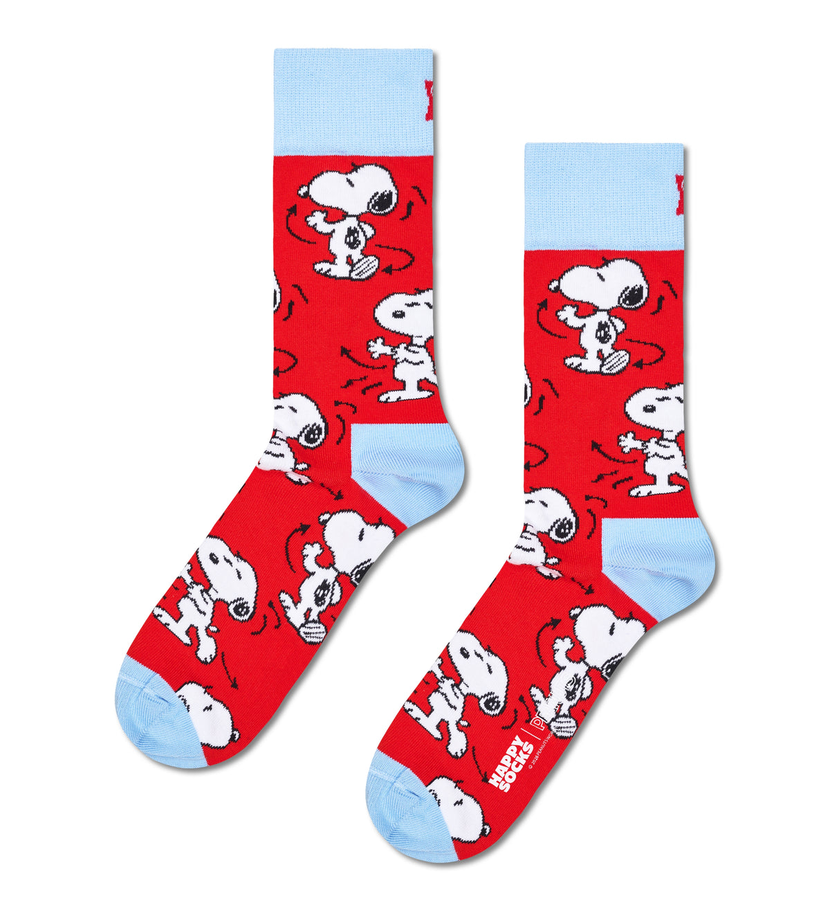 PEANUTS SNOOPY DANCE - CALZE 87US0001989-PE -RED HAPPY SOCKS 