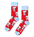PEANUTS SNOOPY DANCE - CALZE 87US0001989-PE -RED HAPPY SOCKS 