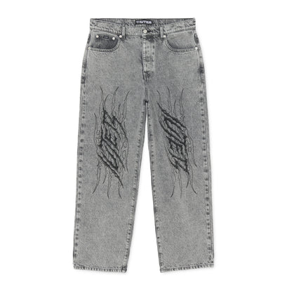 TRIBAL BAGGY DENIM - PANTALONE 26WIDP40 -GREYTR IUTER 