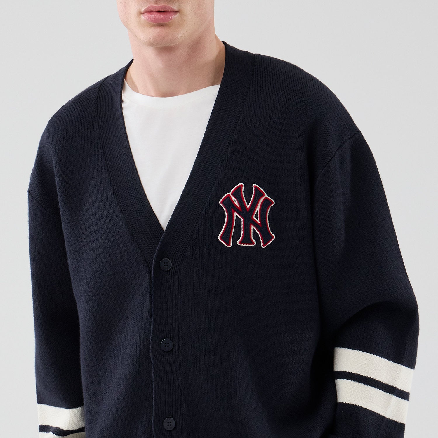MLB KNIT CARDIGAN NEW YORK YANKEES - MAGLIA 60897381 . NEW ERA 