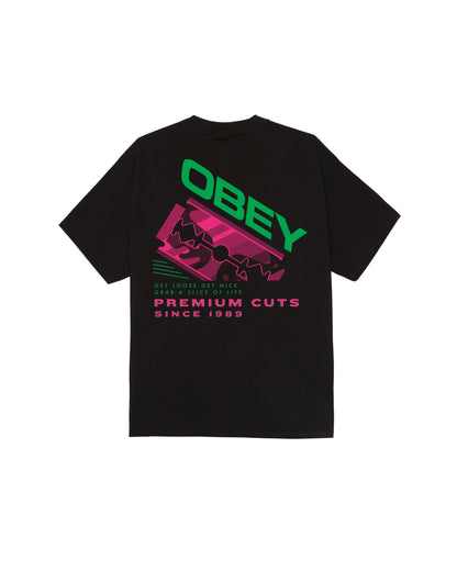 RAZOR - T-SHIRT 22MC0001908 -BLK OBEY 