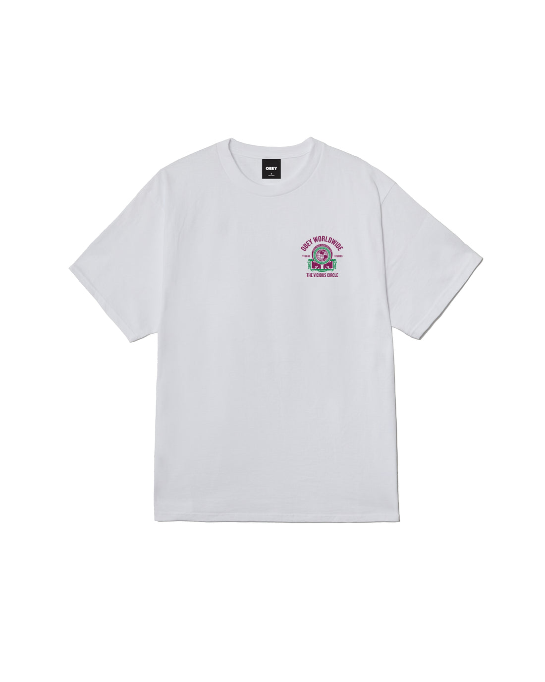 VICIOUS CIRCLE - T-SHIRT 22MC0001910 -WHT OBEY 