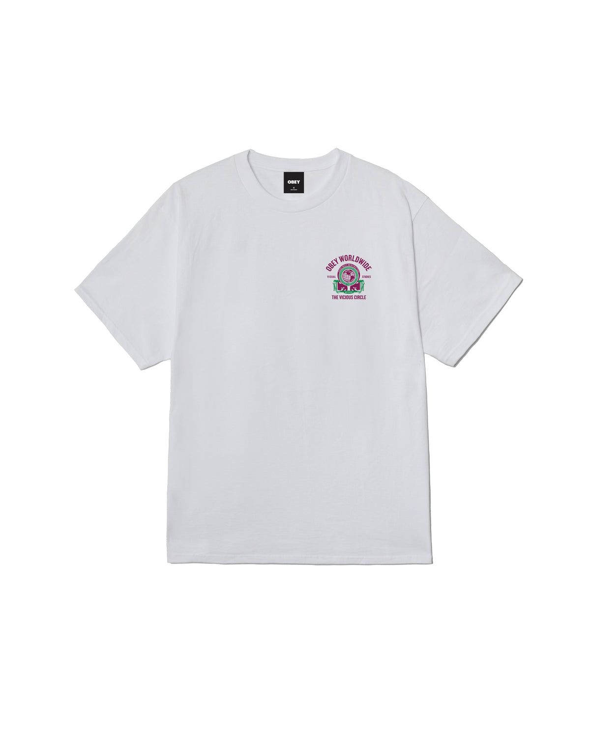 VICIOUS CIRCLE - T-SHIRT 22MC0001910 -WHT OBEY 