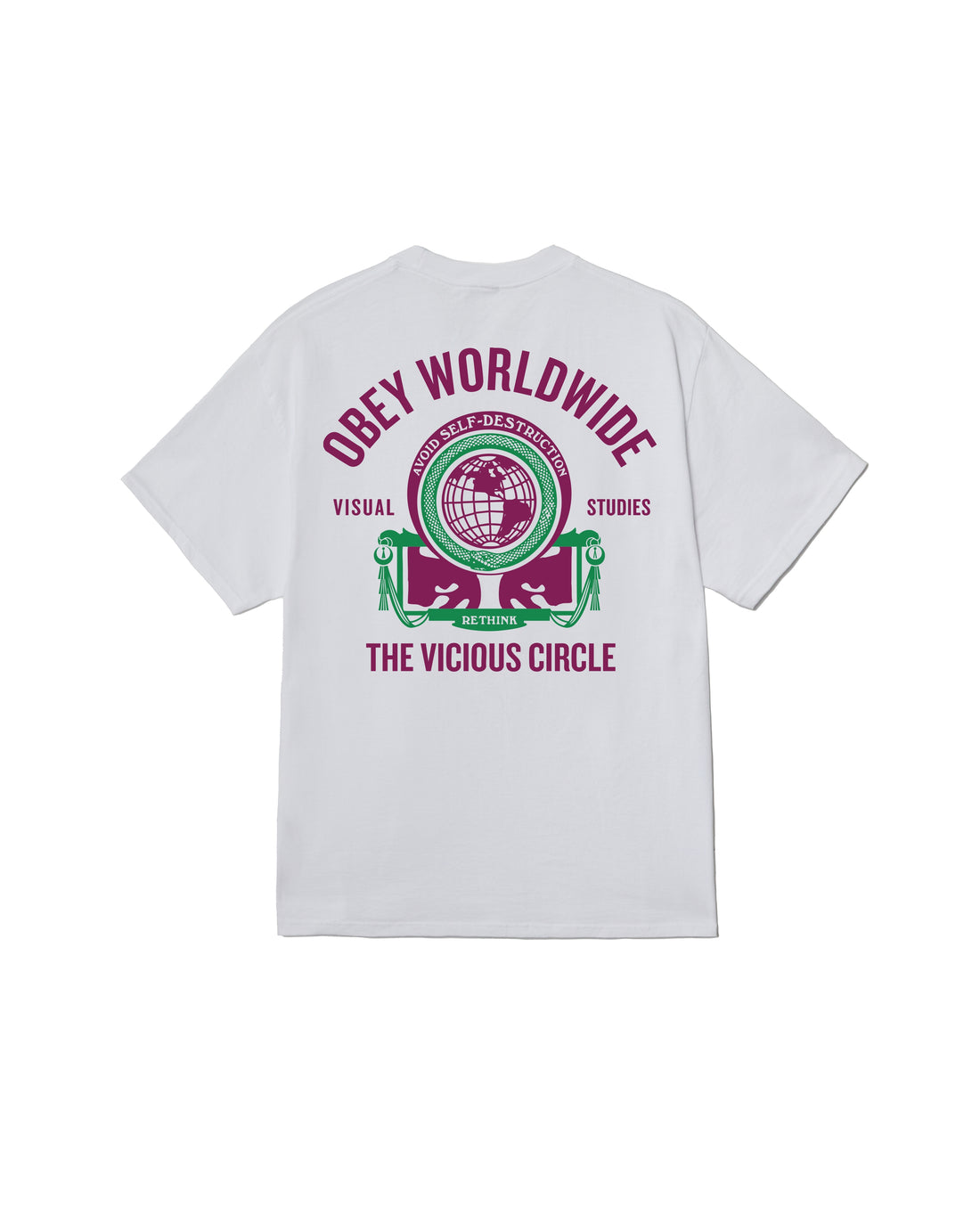 VICIOUS CIRCLE - T-SHIRT 22MC0001910 -WHT OBEY 
