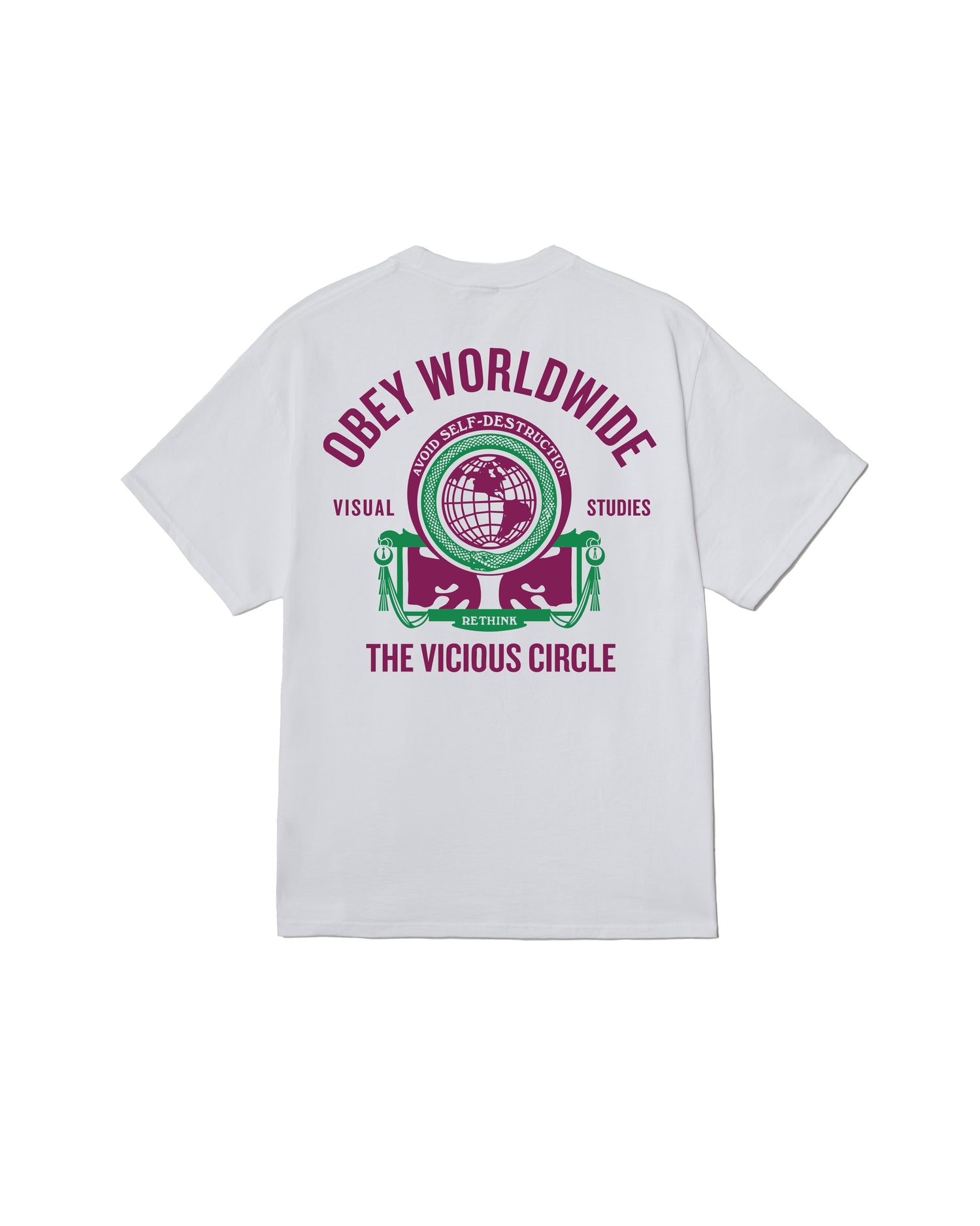 VICIOUS CIRCLE - T-SHIRT 22MC0001910 -WHT OBEY 