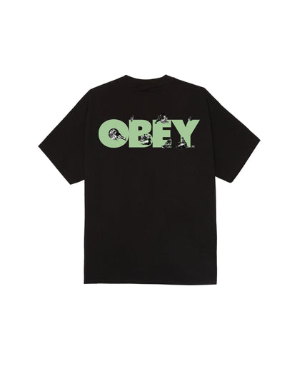 PICNIC - T-SHIRT 22MC0001982 -BLK OBEY 