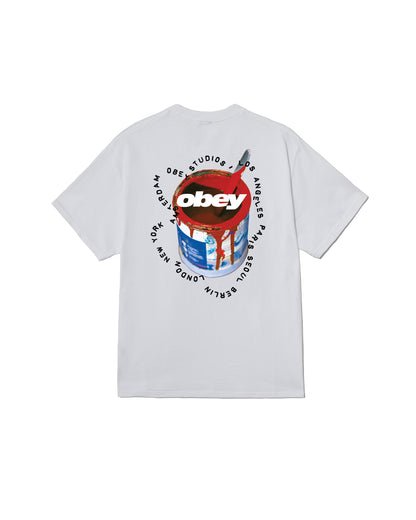 REAL SPILL - T-SHIRT 22MC0001985 -WHT OBEY 