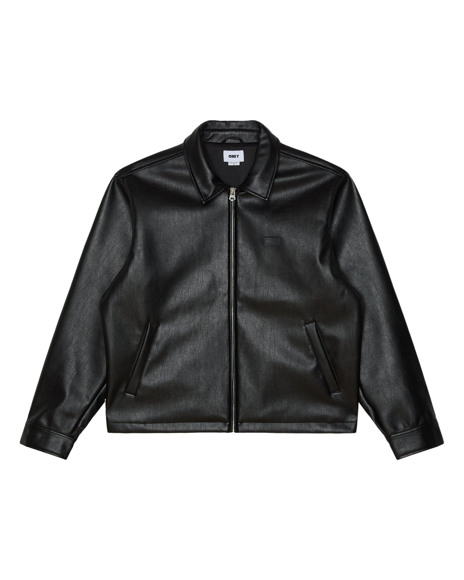 WORKMAN PU JACKET - GIACCA 22MC0002056 -BLK OBEY 