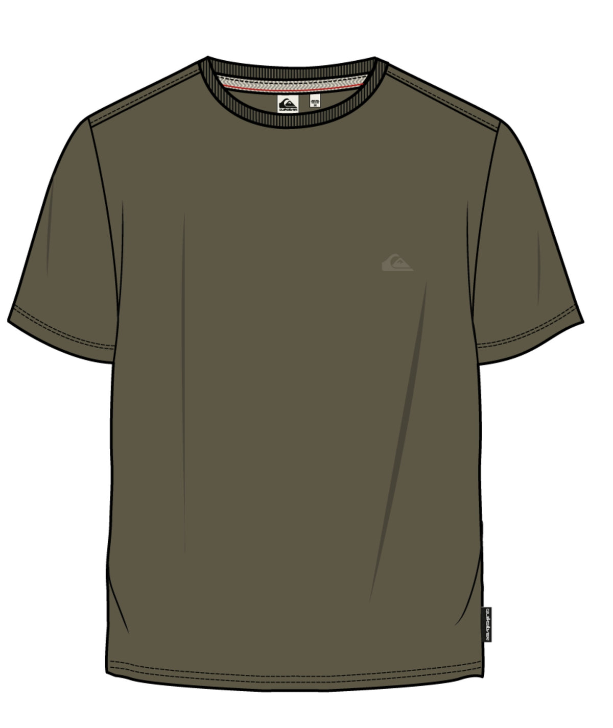 SLUB ROUNDNECK - T-SHIRT EQYKT04391 -CRE0 QUIKSILVER 