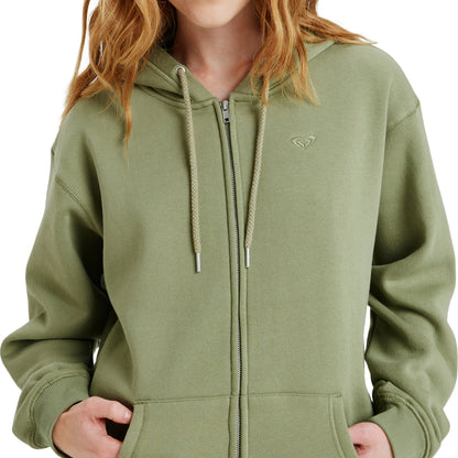 SURF STOKED ZIPPED BRUSHED - FELPA ERJFT05022 -GLD0 ROXY 