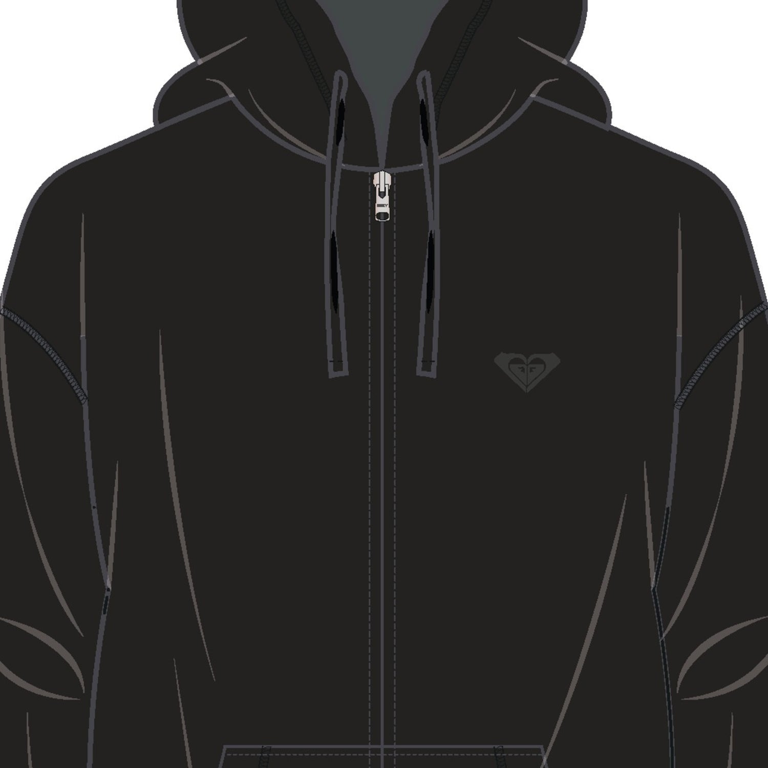SURF STOKED ZIPPED BRUSHED - FELPA ERJFT05022 -KVJ0 ROXY 