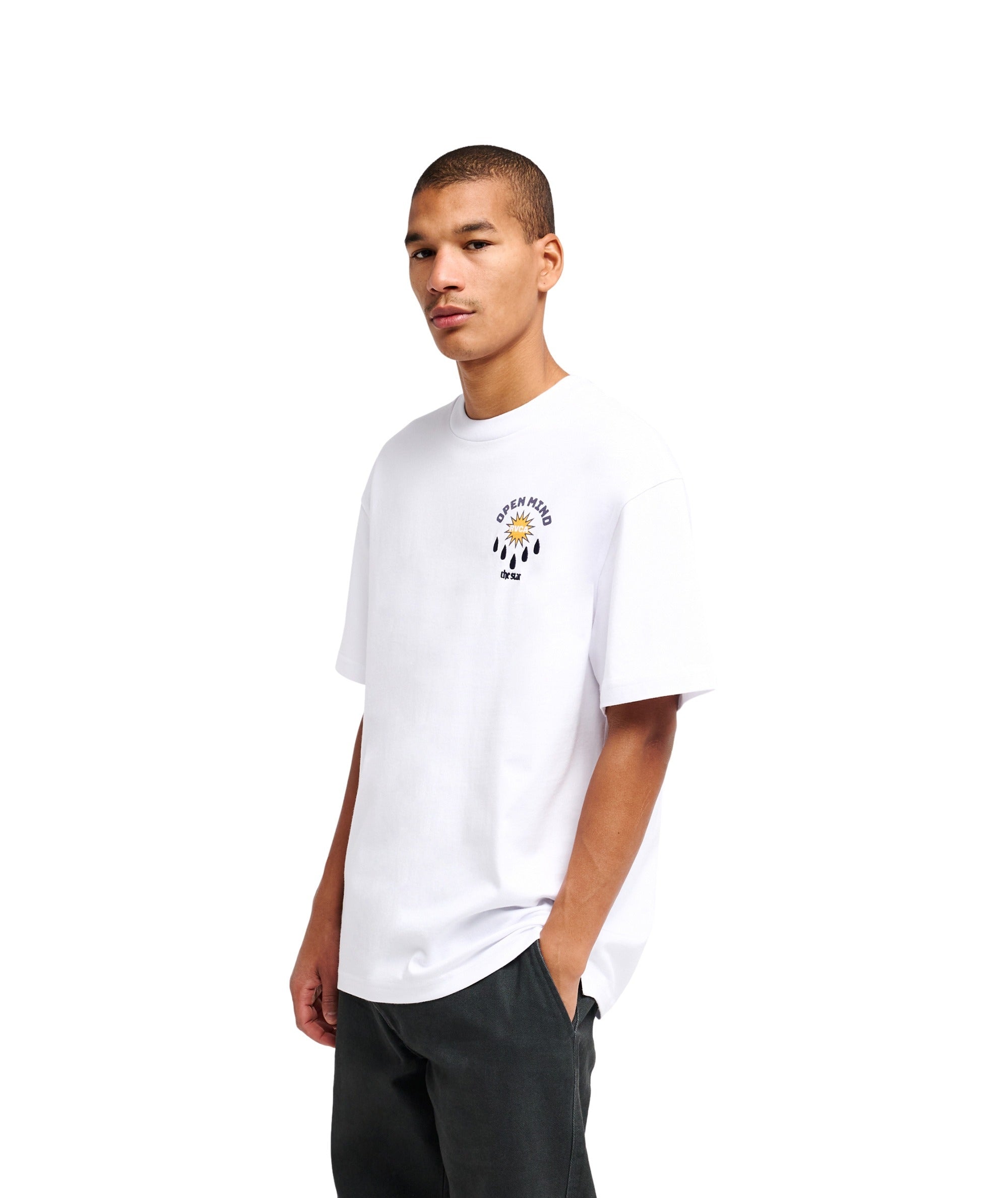 THE STARS - T-SHIRT EVYZT00369 -WHT RVCA 