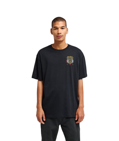 BUSHIDO - T-SHIRT EVYZT00385 -BLK RVCA 