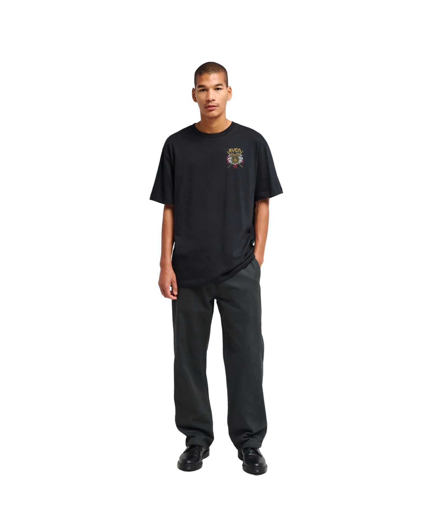 BUSHIDO - T-SHIRT EVYZT00385 -BLK RVCA 