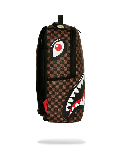 SHARKS IN PARIS WTF BUBBLE BROWN CHECK - ZAINO 910B8634NSZ . SPRAYGROUND 