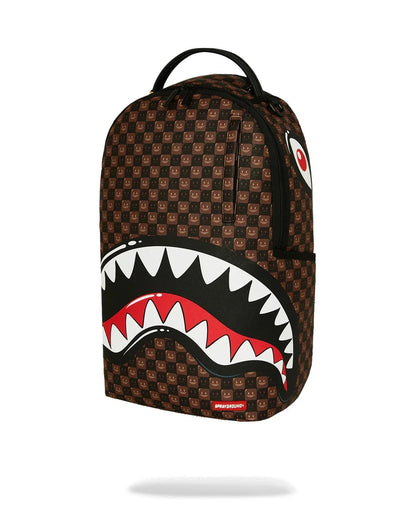 SHARKS IN PARIS WTF BUBBLE BROWN CHECK - ZAINO 910B8634NSZ . SPRAYGROUND 