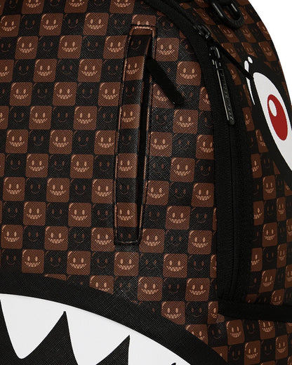 SHARKS IN PARIS WTF BUBBLE BROWN CHECK - ZAINO 910B8634NSZ . SPRAYGROUND 