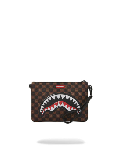 SHARKS IN PARIS WTF BUBBLE BROWN CHECK - BORSA 910B9307NSZ . SPRAYGROUND 
