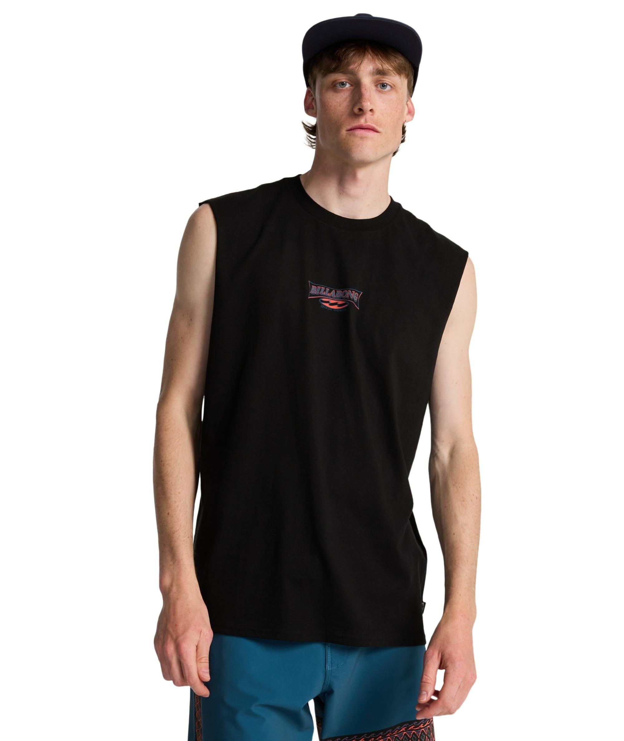 BURLEIGH MU - T-SHIRT EBYZT00491 -BLK BILLABONG 