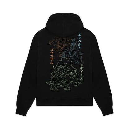 STARTERS EVOLUTION HOODIE - FELPA SW1344-GQ -01 DOLLY NOIRE 