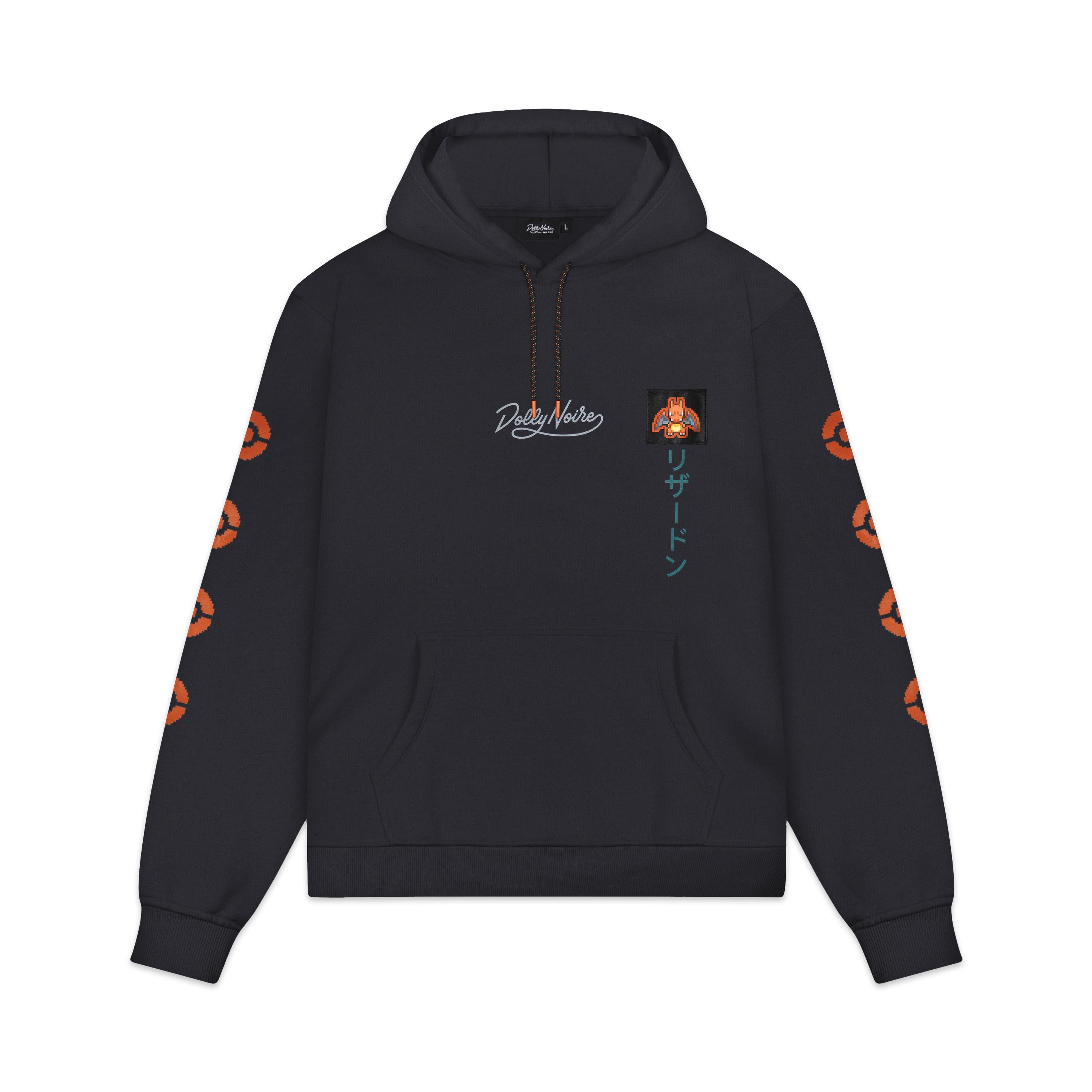 CHARIZARD EVOLUTION HOODIE - FELPA SW1150-GQ -03 DOLLY NOIRE 