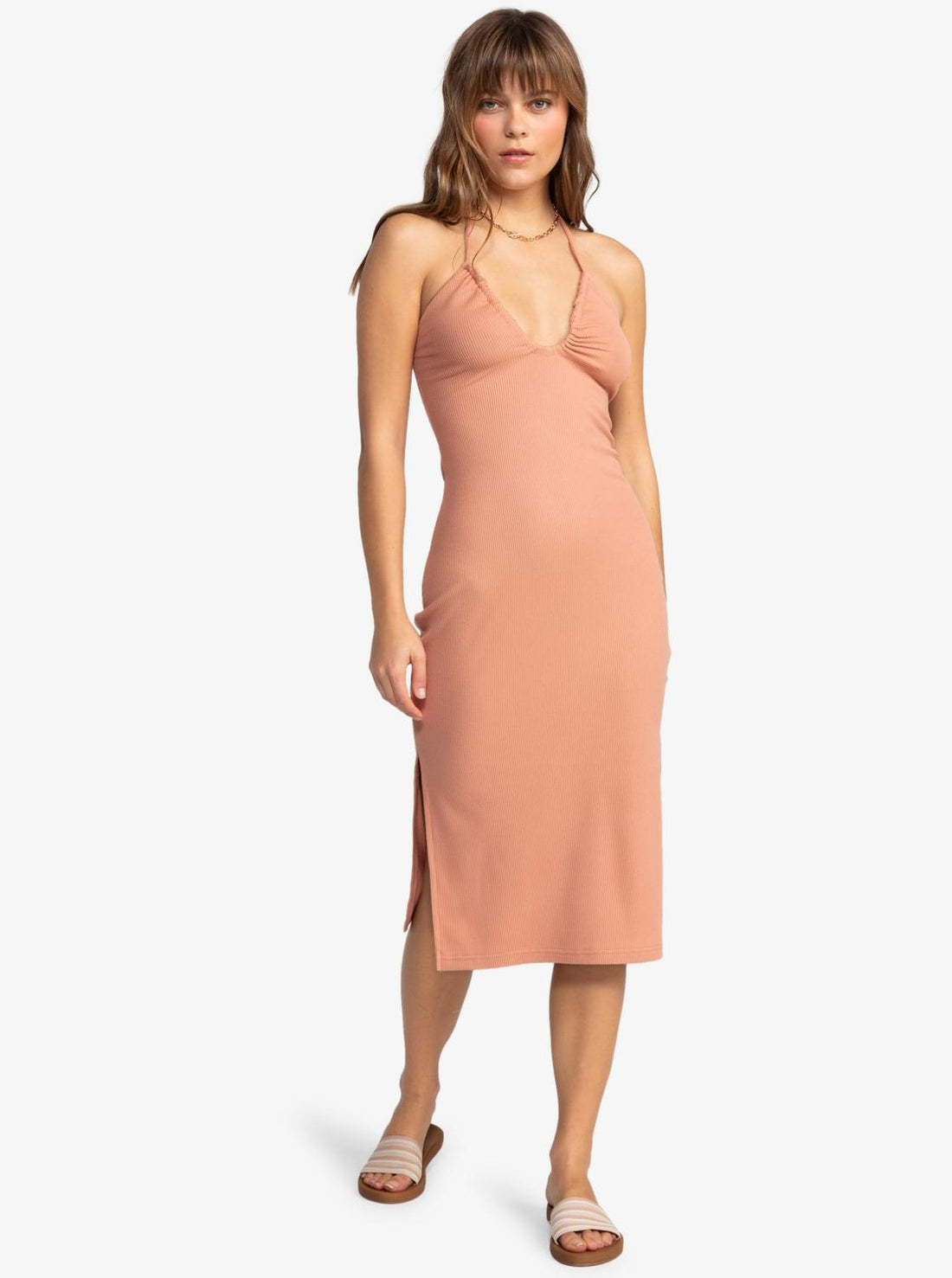 LATE SUNSET HALTER MIDI - VESTITO ERJKD03467 -TJB0 ROXY 