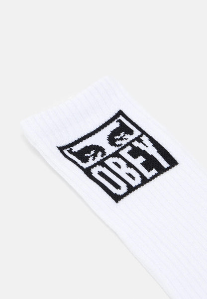 EYES ICON - CALZE 22MA0000036 -WHT OBEY 