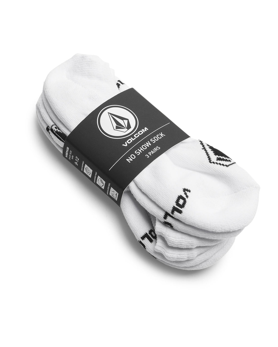 STONES NSHW 3-PACK - CALZE D6312611 _WHT VOLCOM 